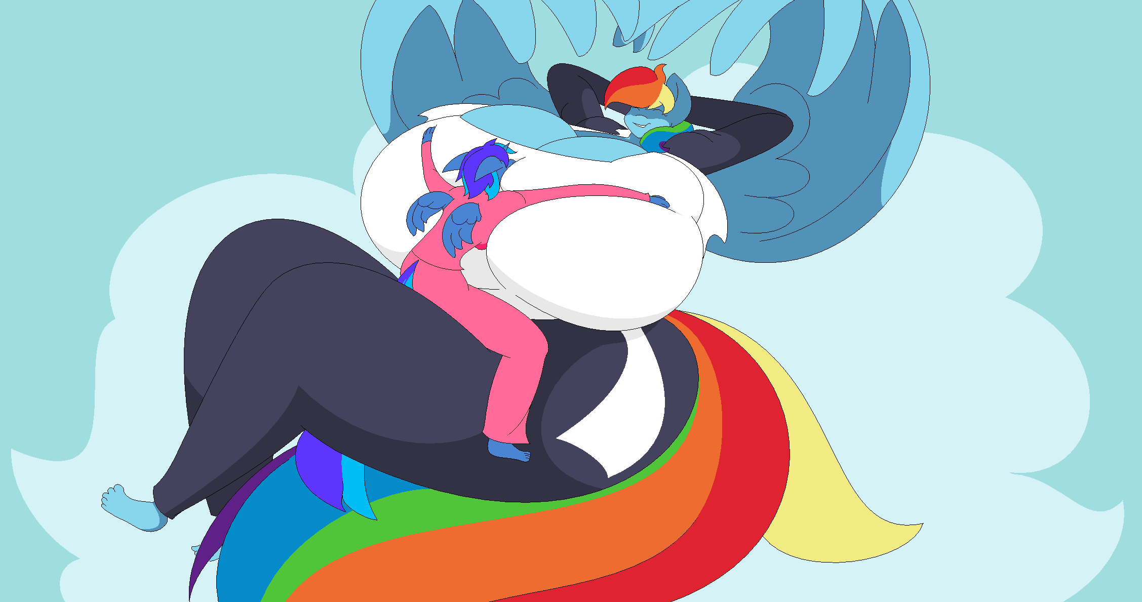 Rainbow Taking A Siesta