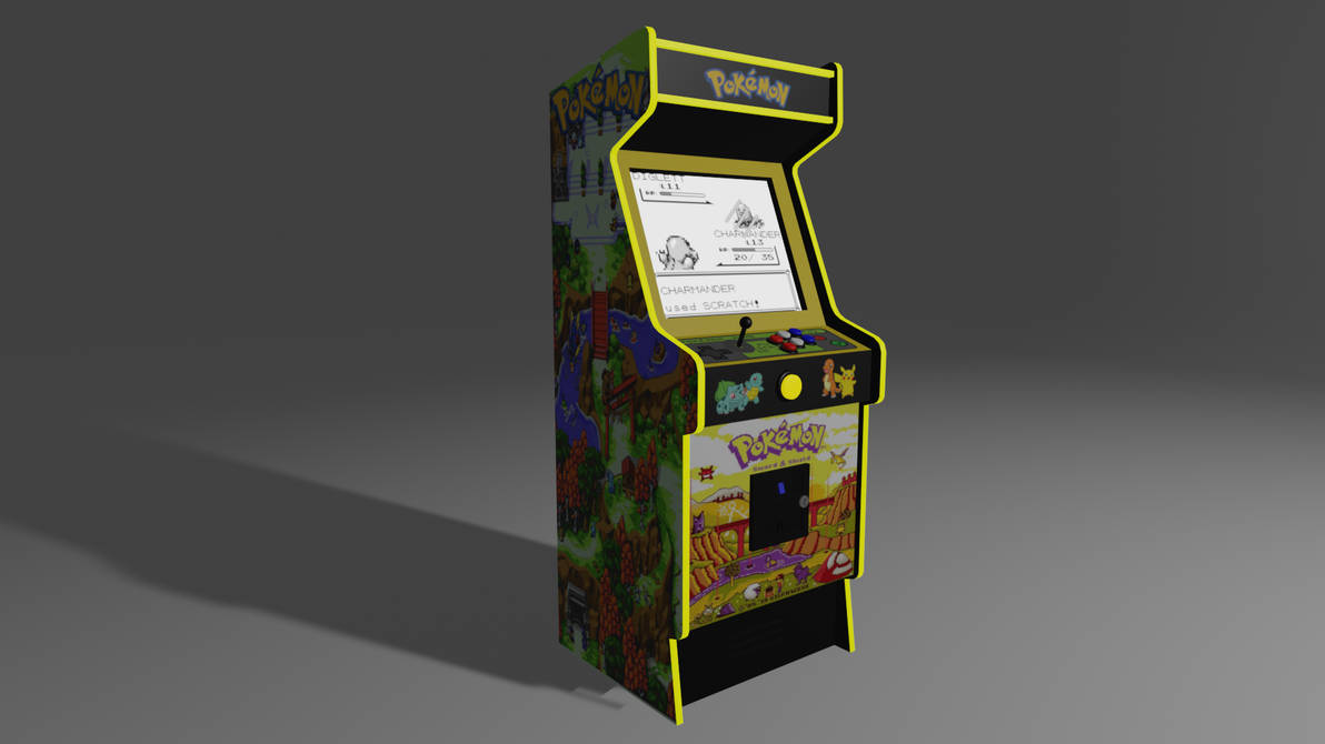 Pokemon Arkade Machine 3D Pokemon arcade machine by Aleksandeeer3D on DeviantArt