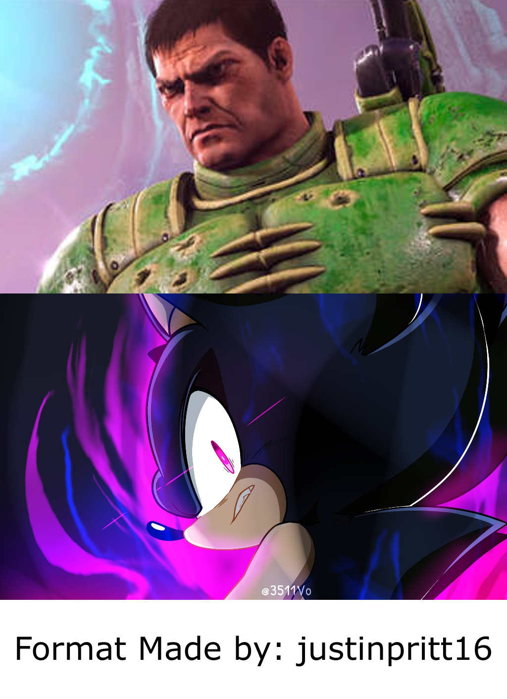 Doomguy Angry at Dark Sonic by SuperNaturalBoden on DeviantArt