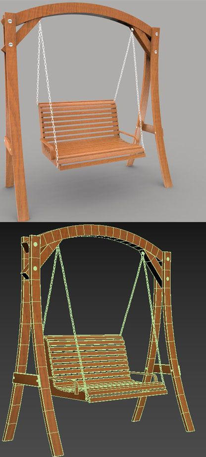 Swing 3d model by karim20222 on DeviantArt