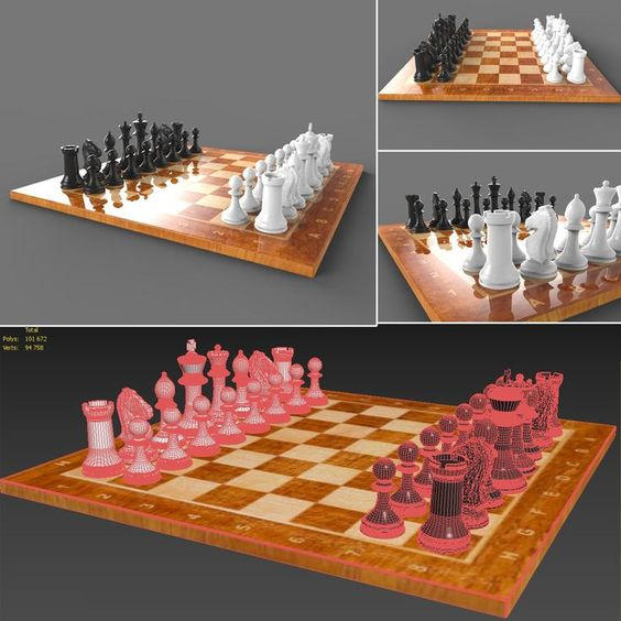 Chess 3D Model by karim20222 on DeviantArt