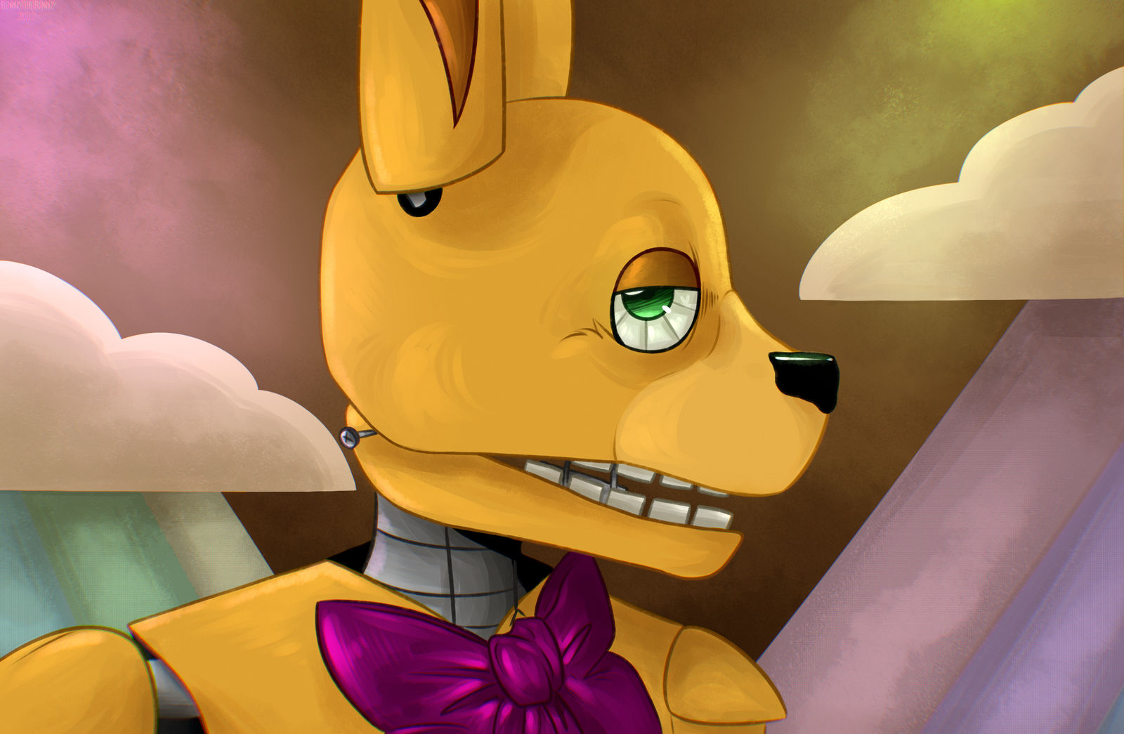 Spring Bonnie (Redraw) by BennyTheBunny95 on DeviantArt