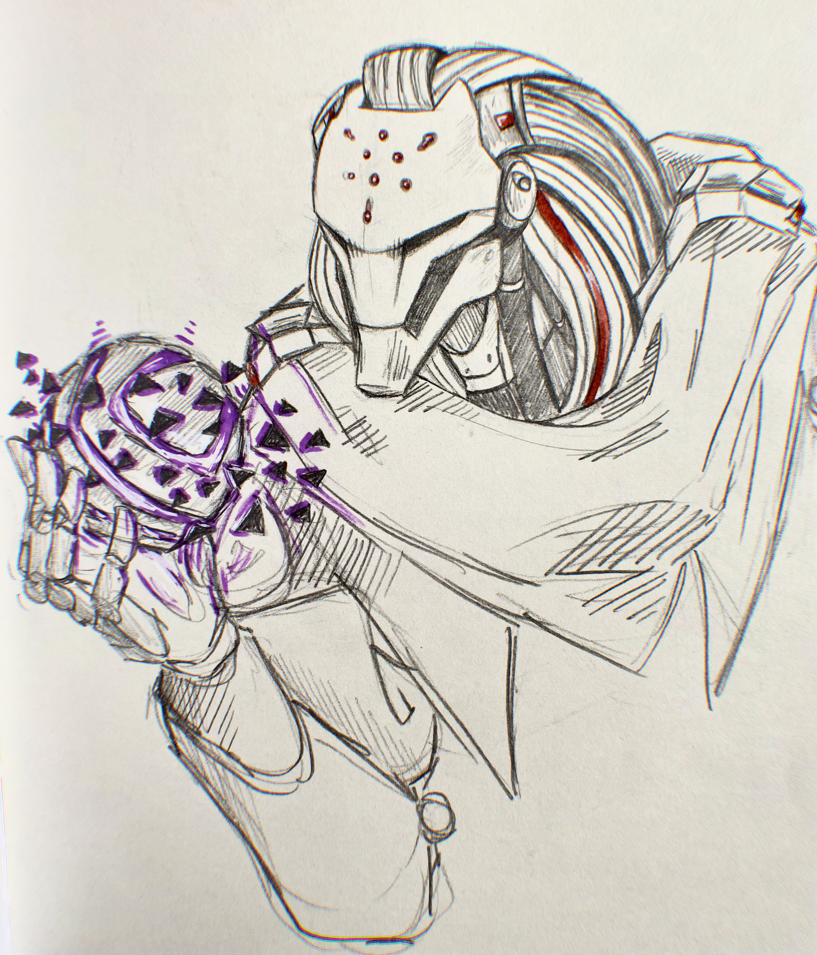 Ramatra Line Drawing Ramattra sketch by BennyTheBunny95 on DeviantArt
