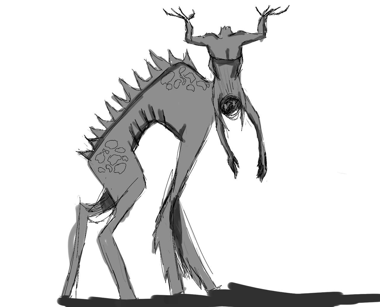 The creature from the ritual by fluffmasta on DeviantArt