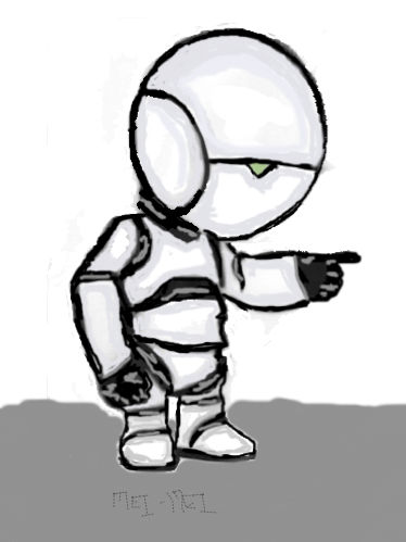 Marvin the robot by ChantalGalvan on DeviantArt