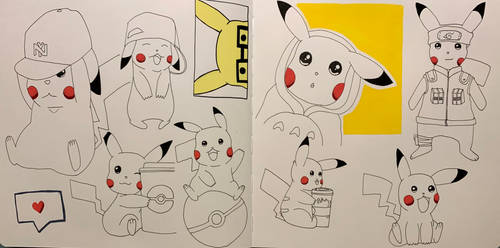 Pikachu sketches