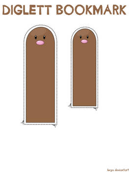 Diglett Bookmark