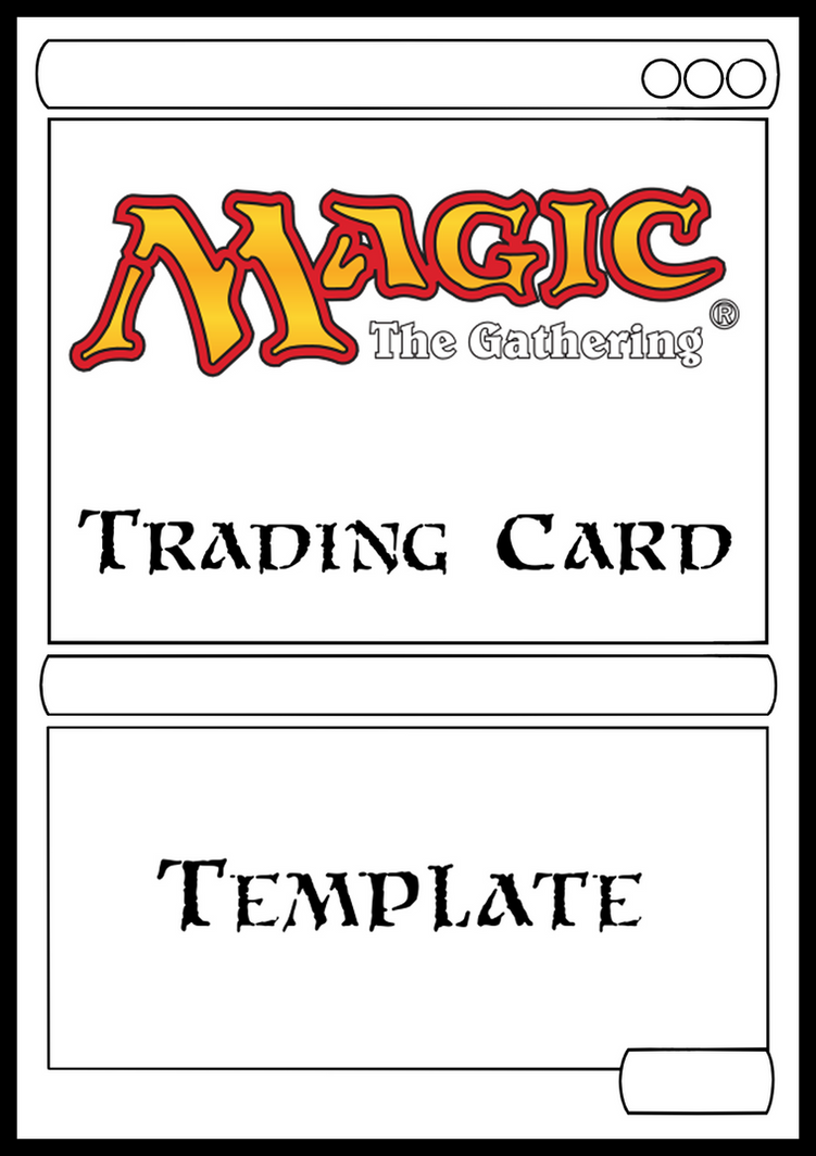 Magic the Gathering Card Template by LycanRaptor on DeviantArt
