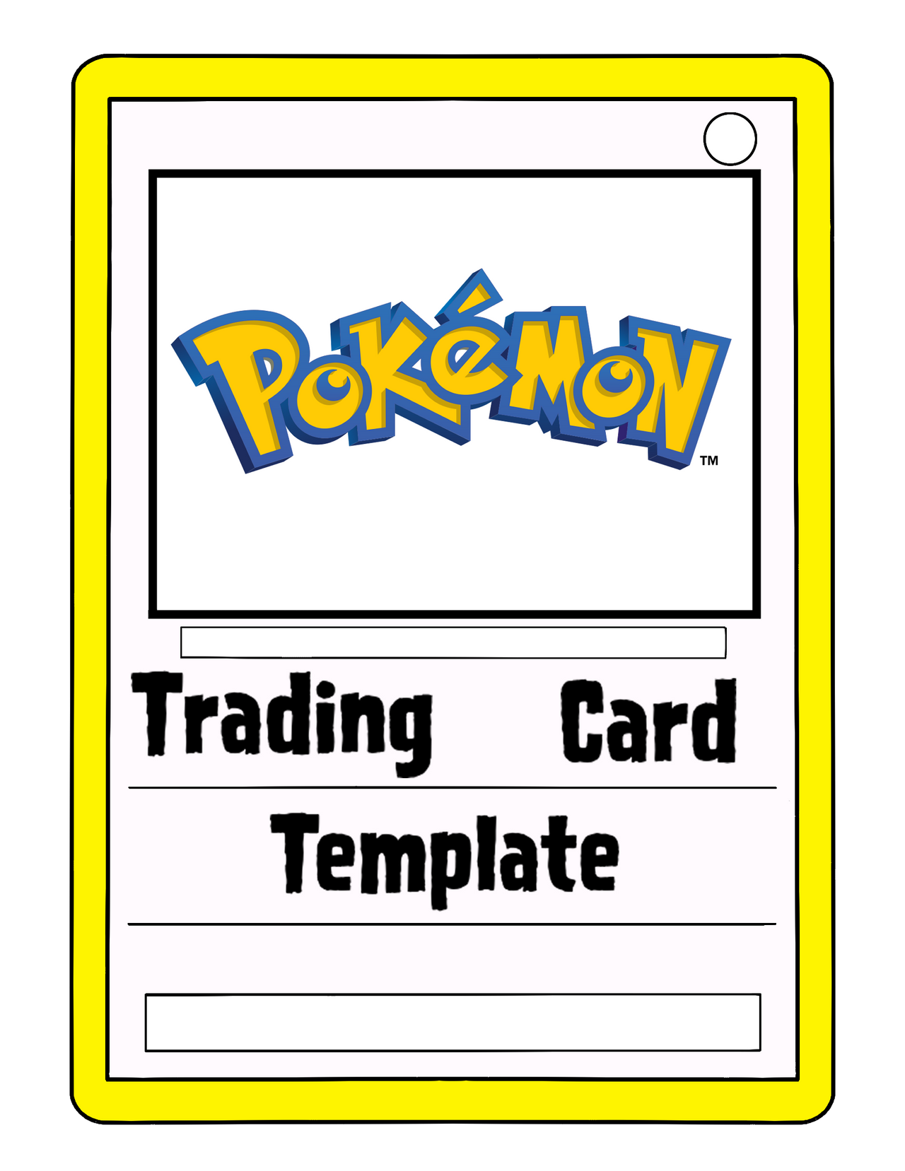 Pokemon Trading Card Template by LycanRaptor on DeviantArt