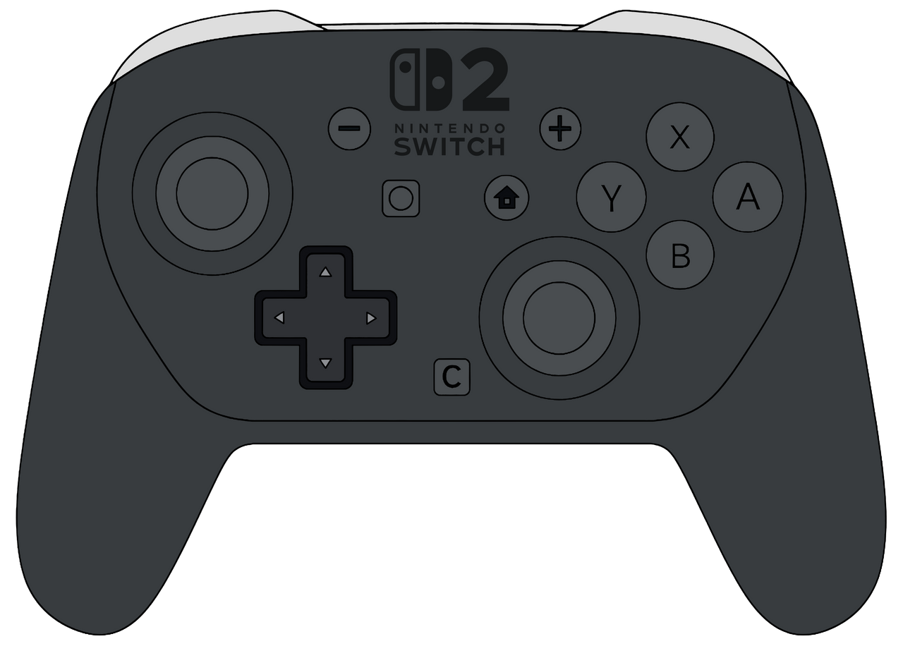 Nintendo Switch 2 Pro Controller Base by LycanRaptor on DeviantArt