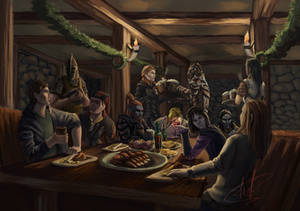 New Year in the tavern