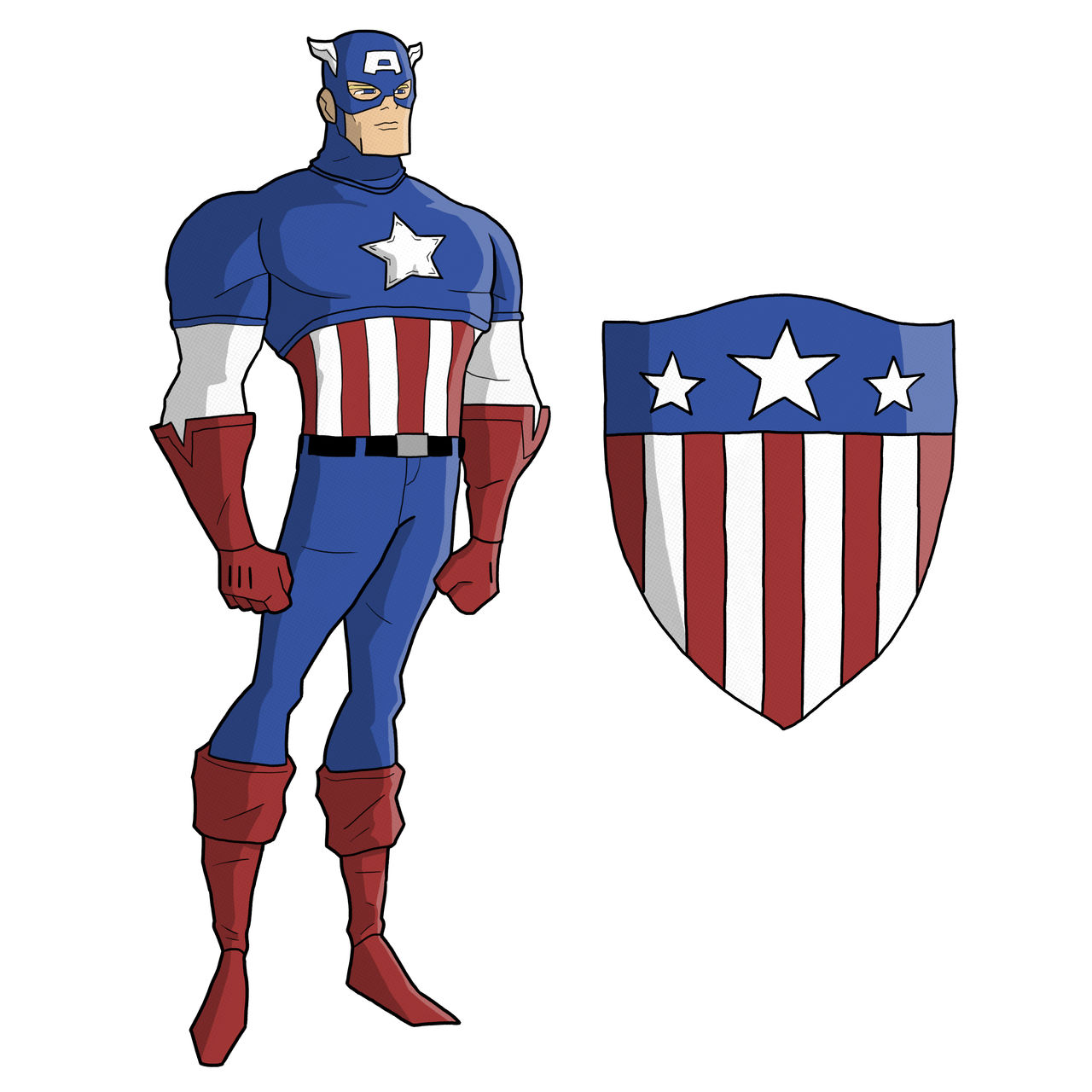 3 - Captain America (USO Suit) by NathanGravesArt on DeviantArt