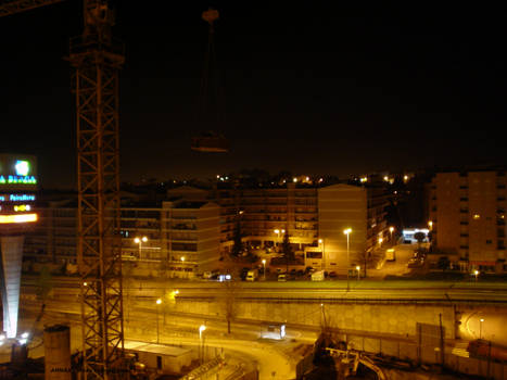 Braga at night from my balcony