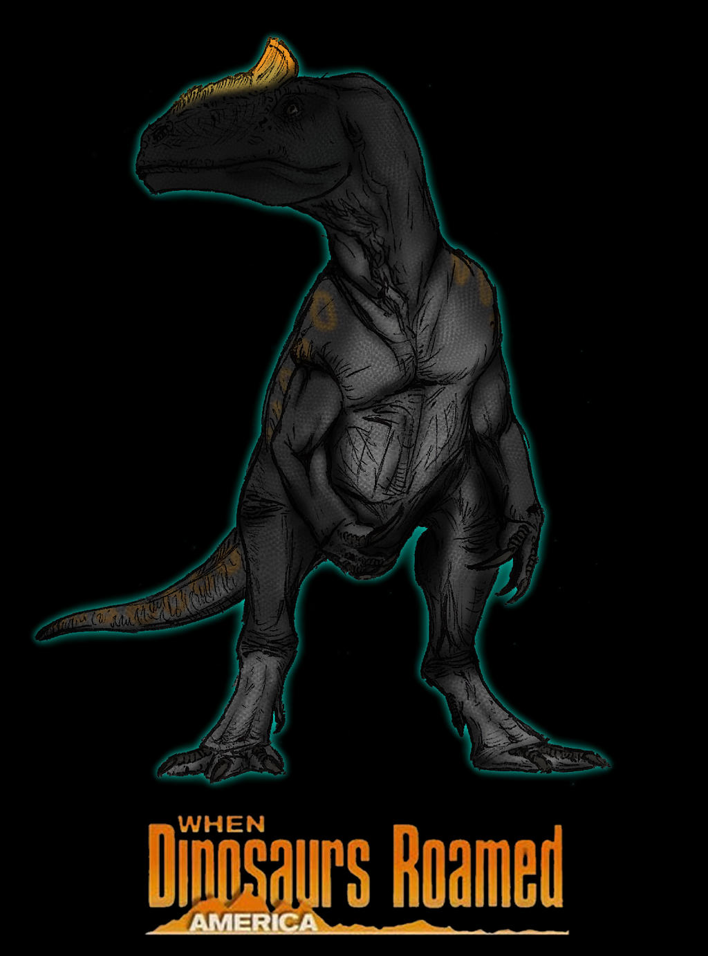 Dinovember day 1: Allosaurus by kingrexy