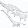 Sauropods with designs based on snakes