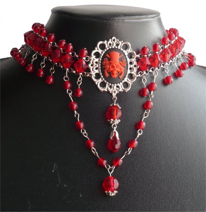 Red pirate choker