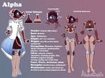 Personna OC :Alpha: 2020 Reference Sheet by AlphaCubix