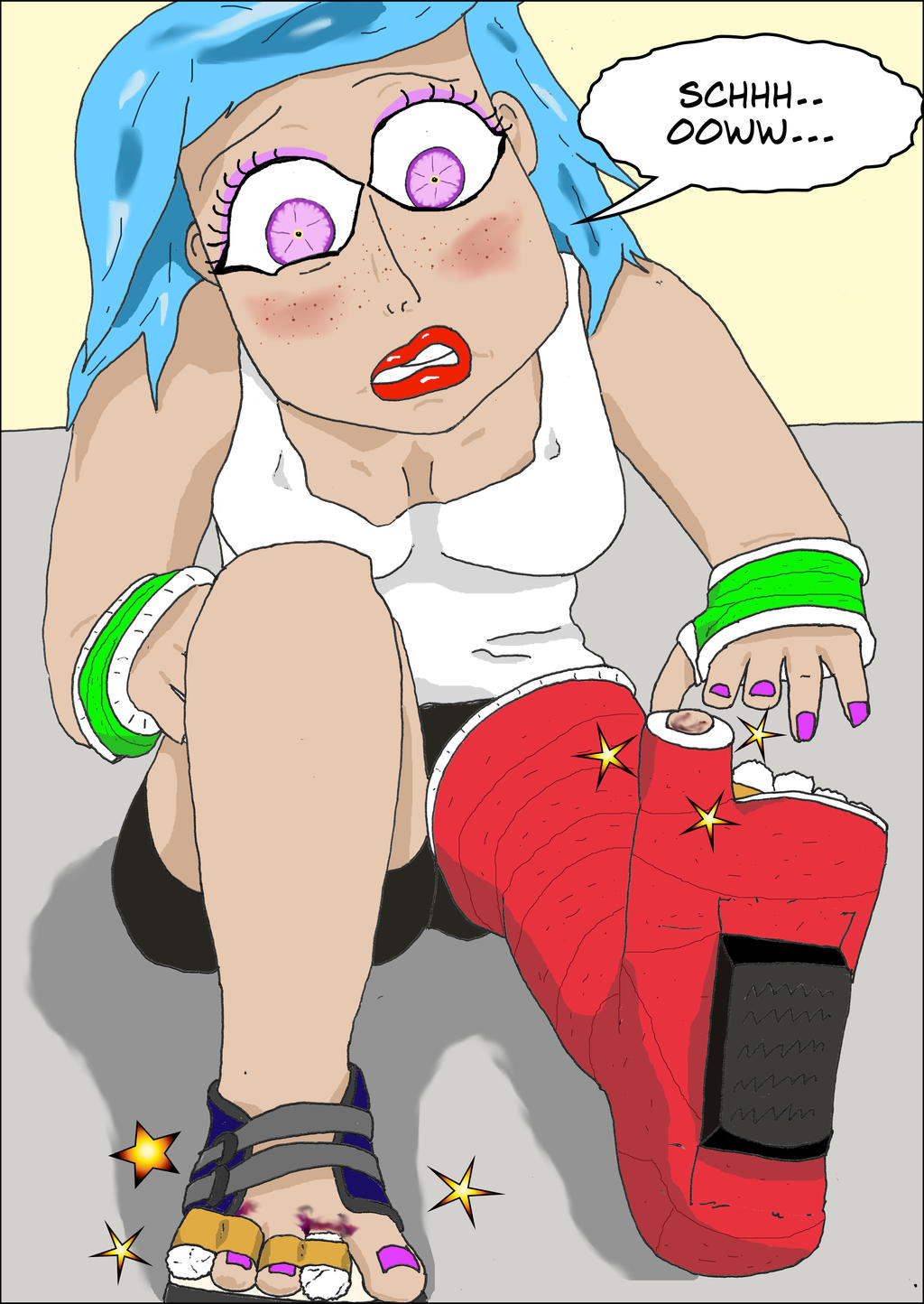 Deviantart Counting Toes Sore Toes by CMWP on DeviantArt