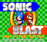 Sonic Blast G (NES Colors)