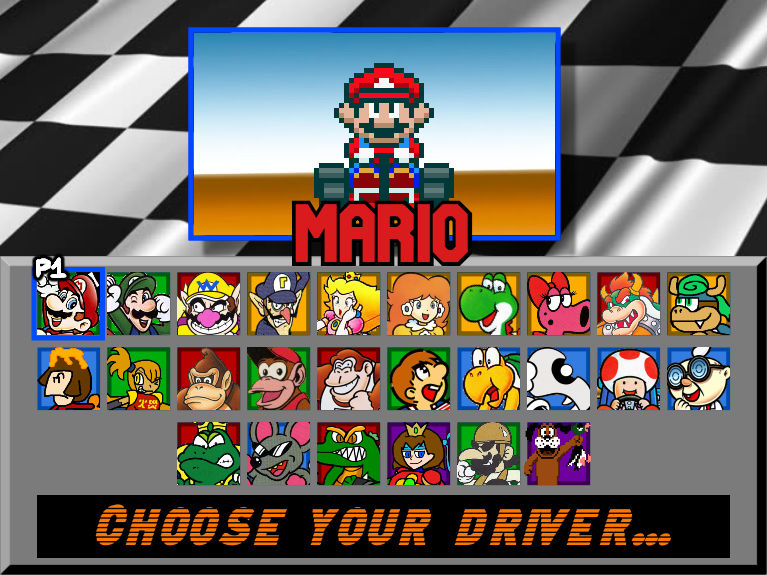 Mario Kart CD Character Roster PoC by MegaToon1234 on DeviantArt
