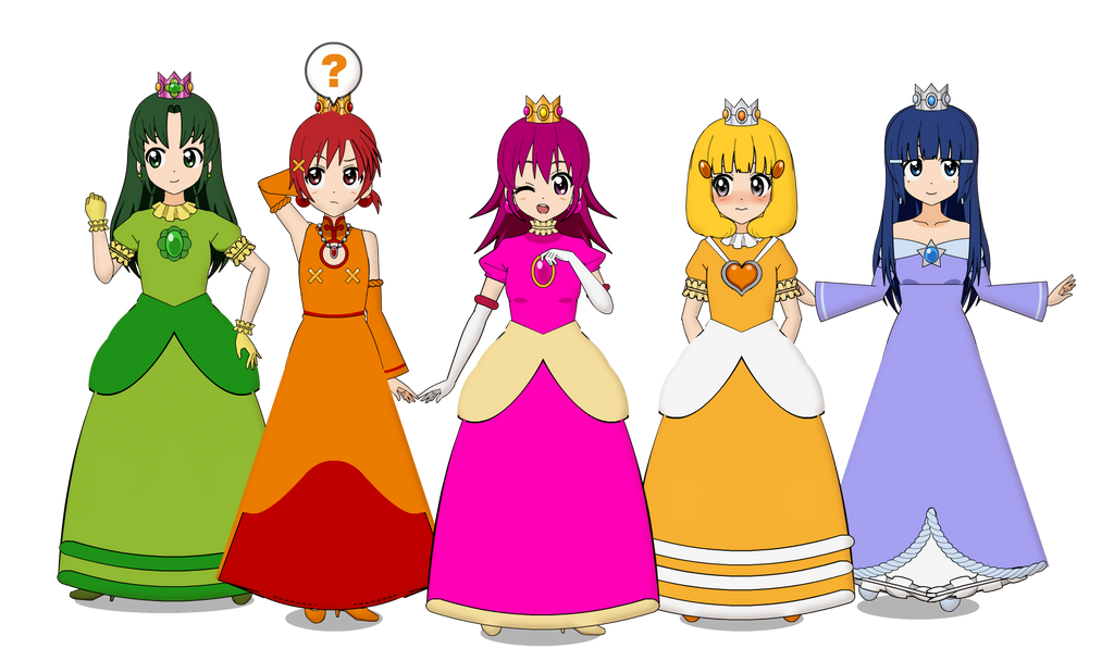 [KISEKAE]-Smile Team as Mario-esque Princesses by MegaToon1234 on ...