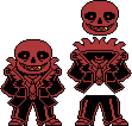 Pixilart - UnderFell Sans Battle Sprite by Isas-Studio