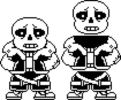 Sans Battle Sprites by flambeworm370 on DeviantArt