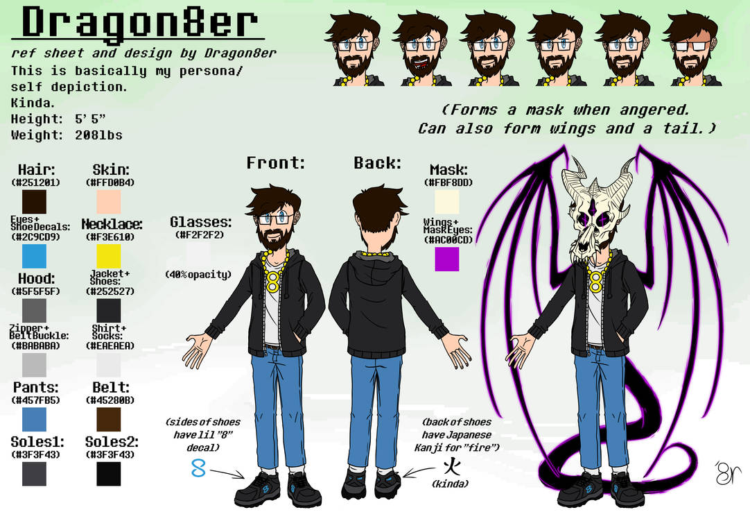 Persona Ref Sheet by Dragon8er on DeviantArt