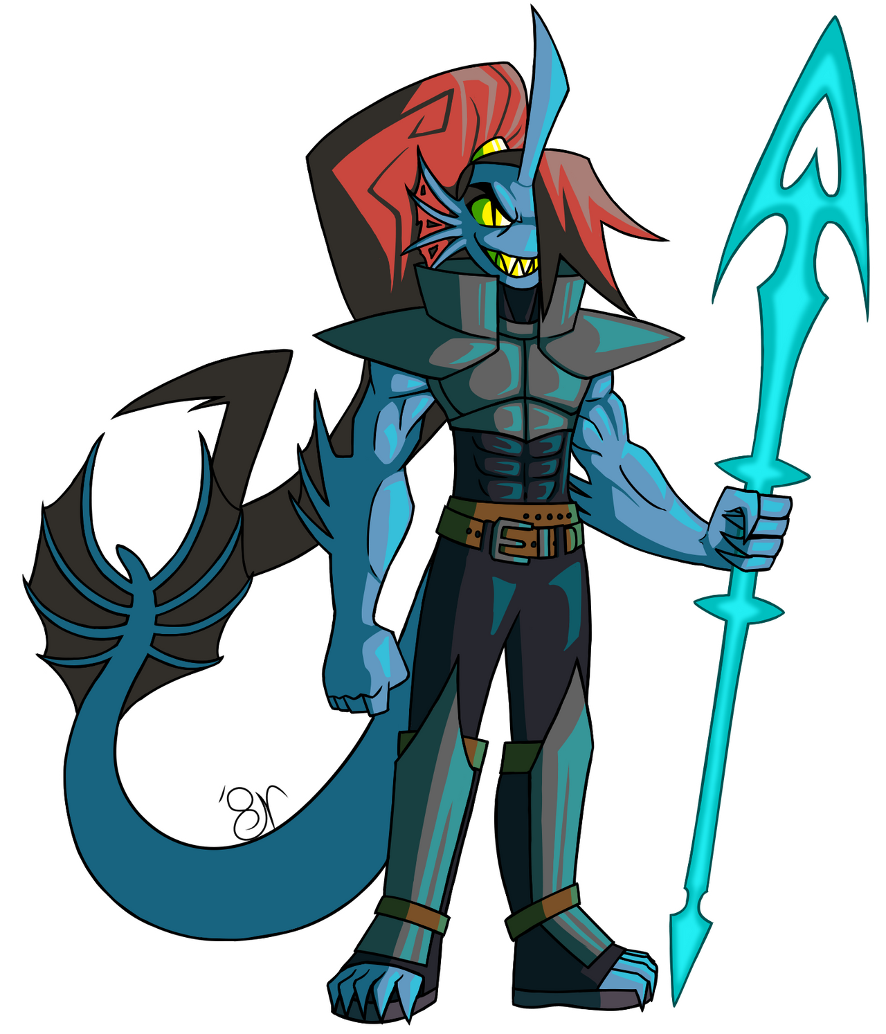 Dragontale Undyne redesign by Dragon8er on DeviantArt