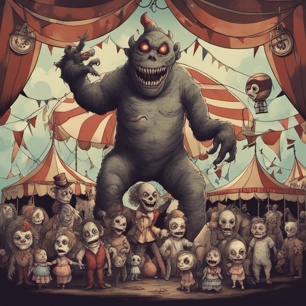 Creepy circus with creepy monster circus by jack12344567973848 on ...