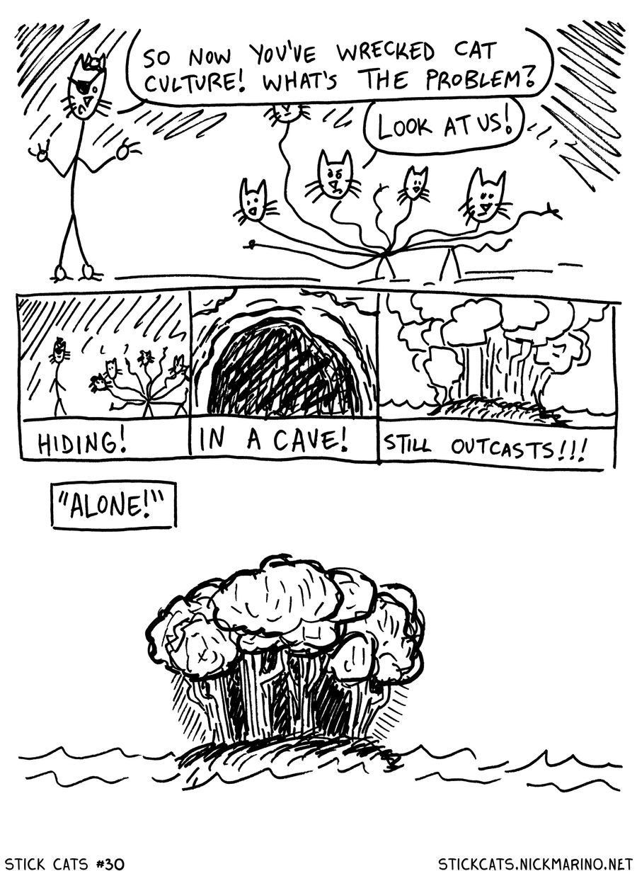 Stick Cats no. 30 by nickmarino on DeviantArt