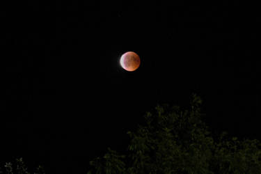 Blood moon over germany 2018