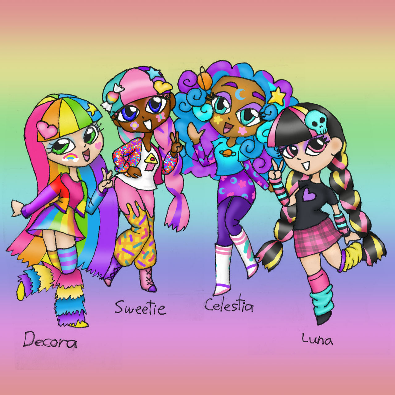Decora Decora Girlz Group by jobeevrai on DeviantArt