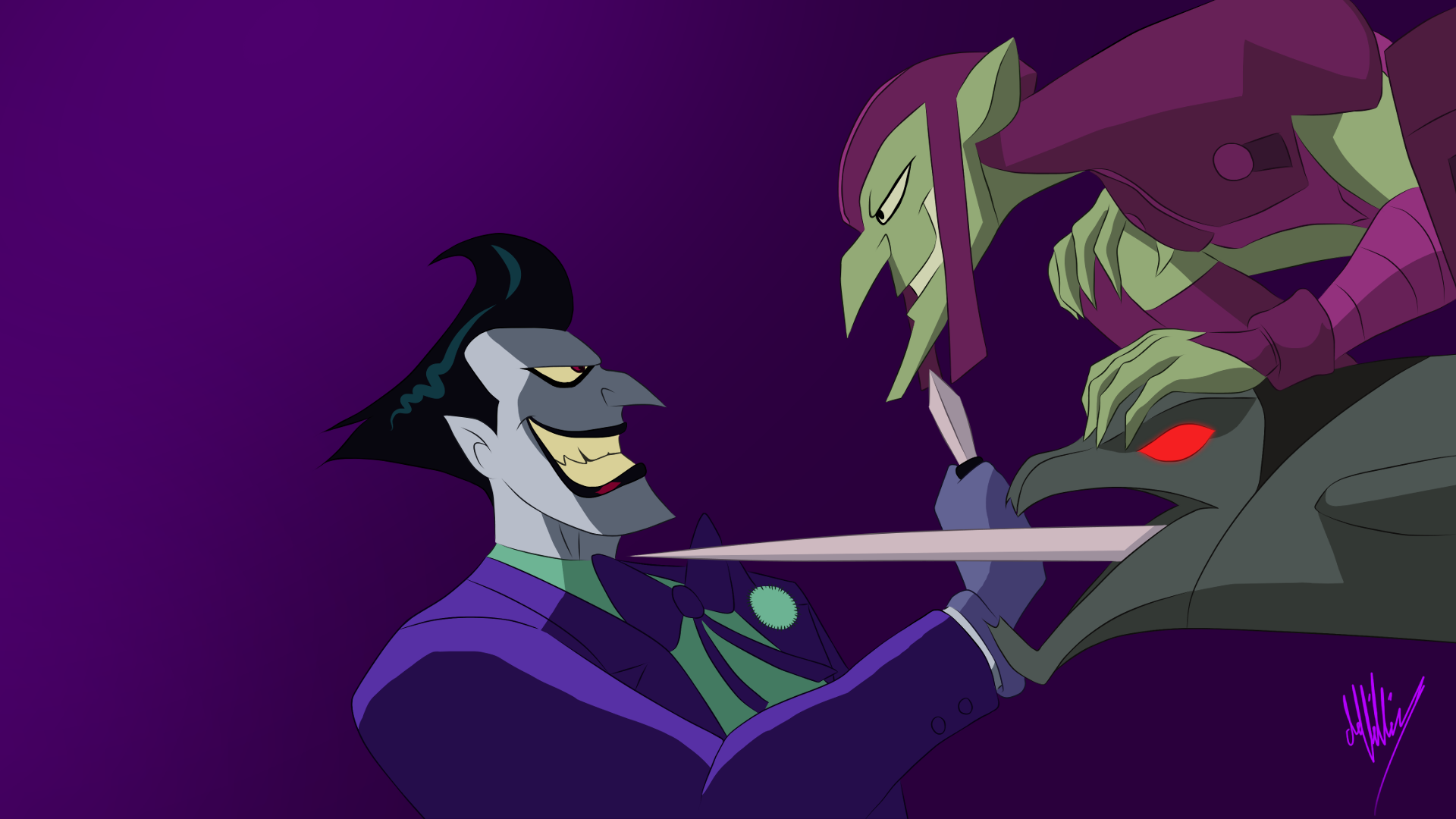 Green Goblin vs the Joker (Animated Edition) by Daviddv1202 on