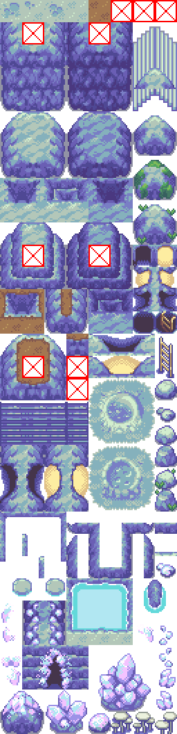 Crystal Cavern Tileset v2