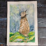 Clever Lynx. Watercolor