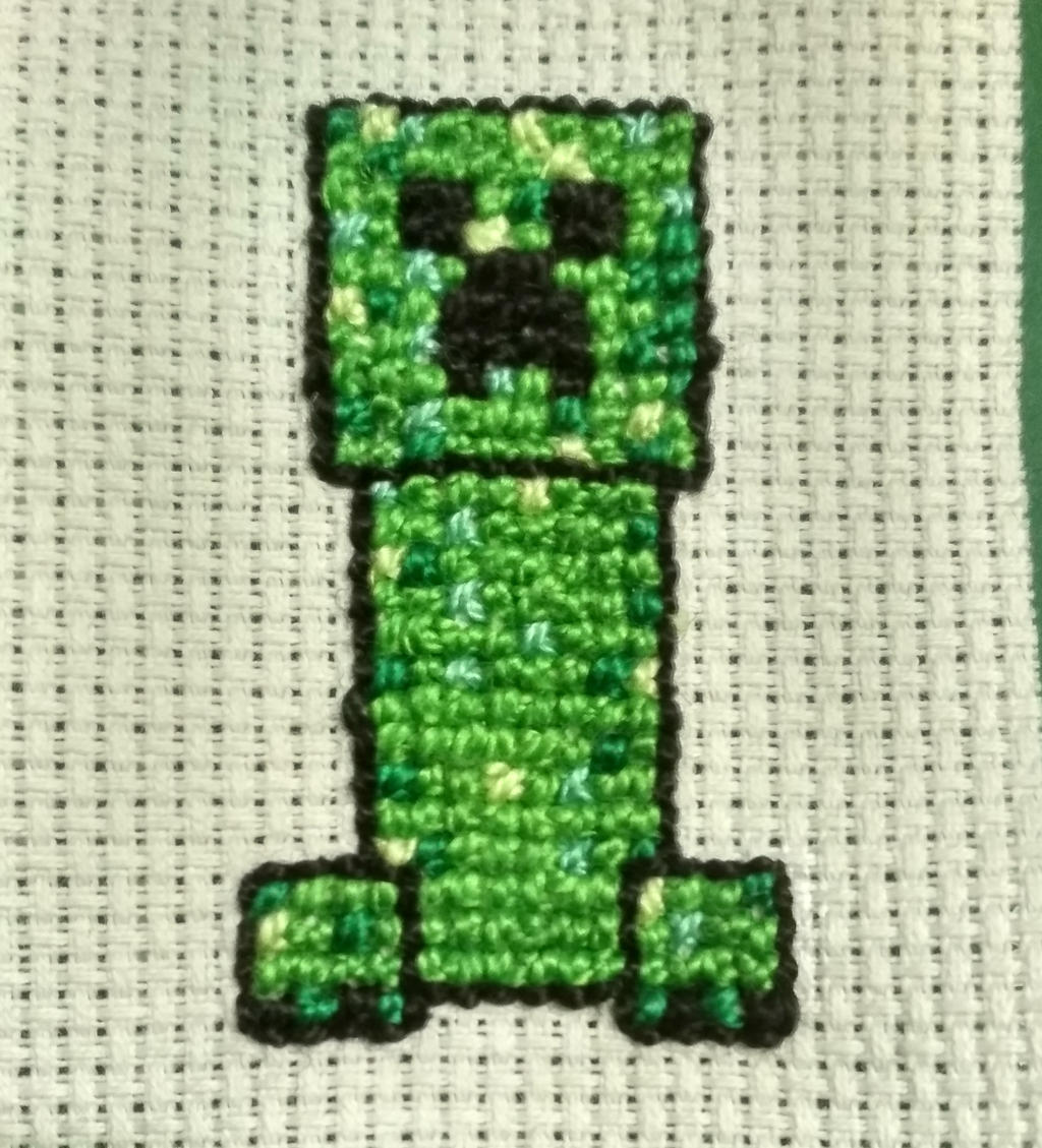 Minecraft Creeper Cross Stitch - PDF Instructions – TheCloudFactory