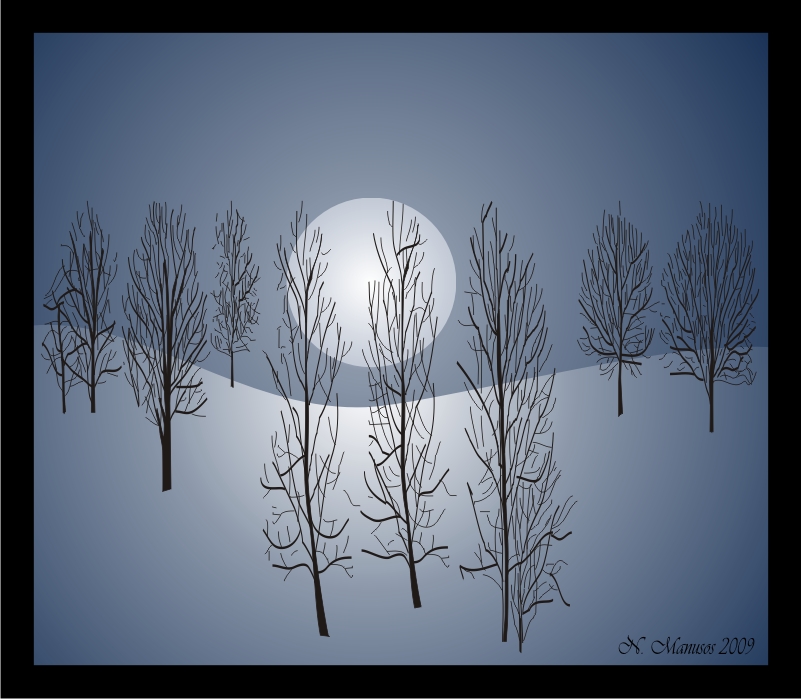 Winter Moon Rise 2009