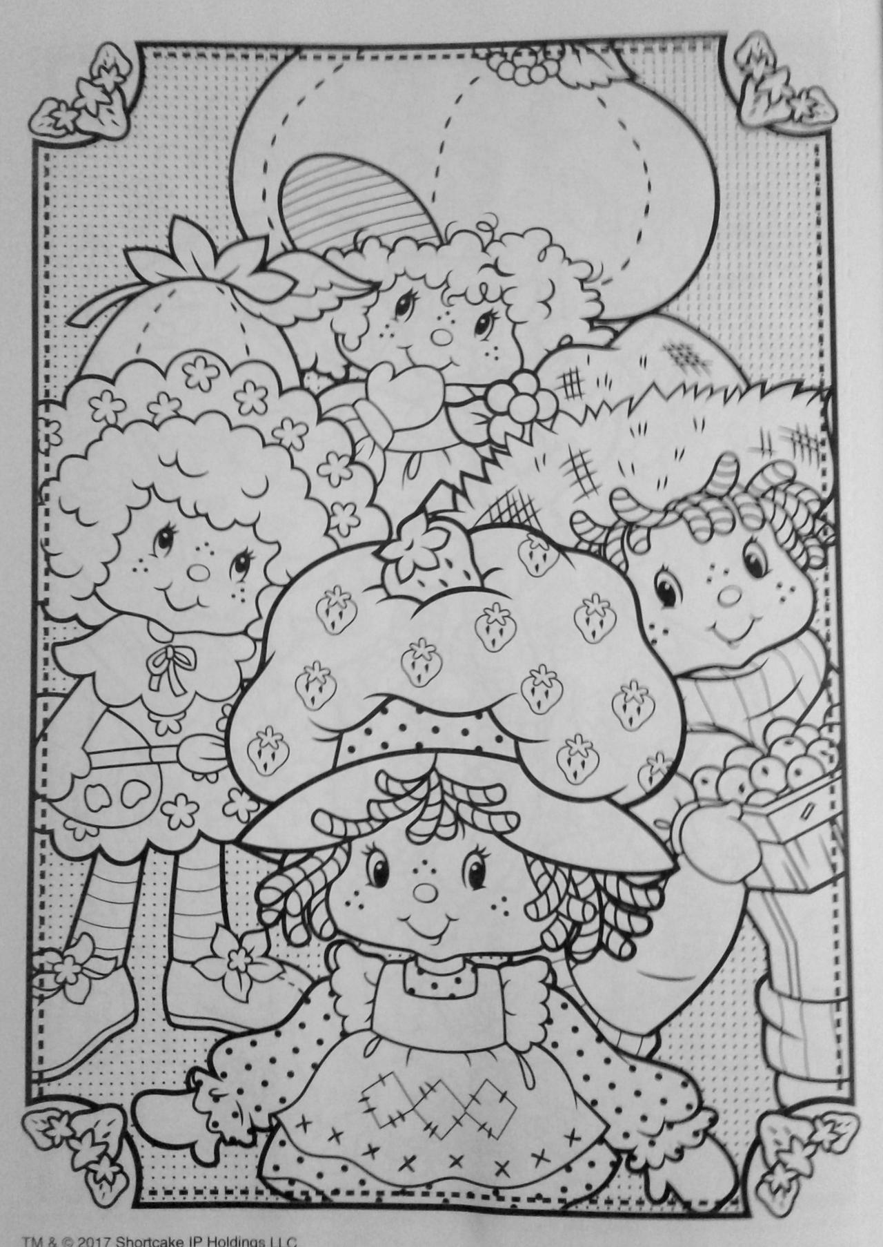 Strawberry Shortcake Coloring Pages 80s