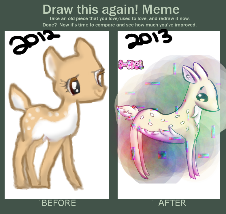 Draw It Again Meme - Deer