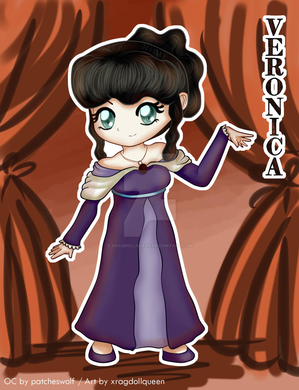 Chibi commission: OC Veronica for patcheswolf