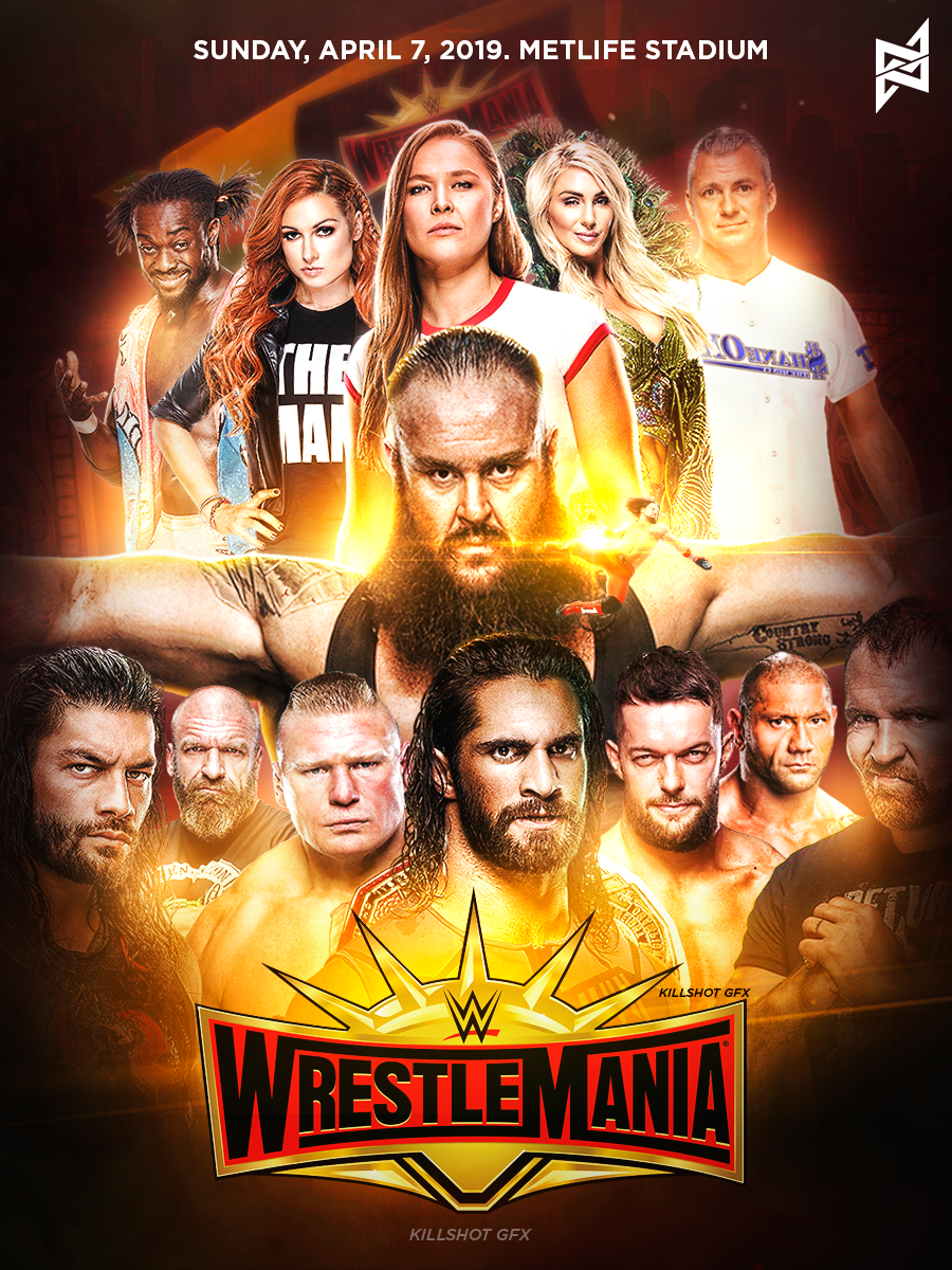 Wwe R 35 WWE WrestleMania 35 | Poster by TODESIGNS7 on DeviantArt