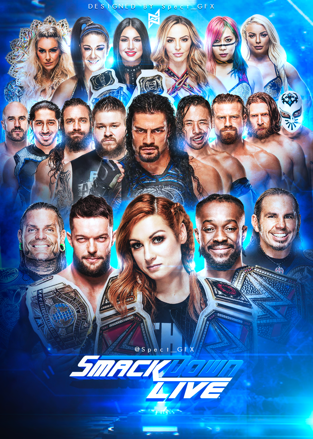 Smackdown Live 19 Roster Post Superstarshakeup By Todesigns7 On Deviantart