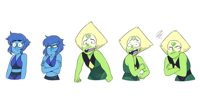 Lapis lazuli and Peridot