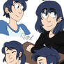 Lapis lazuli human au - Differents haircuts