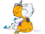 Chibi Hugs by ScytheaAndLanarkine