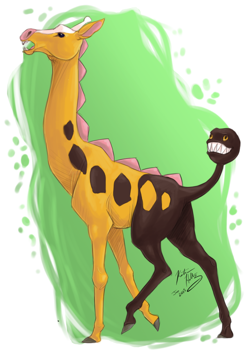 Semi Relistic Pokemon Girafarig By Trifectacat On Deviantart Semi Relistic Pokemon Girafarig By Trifectacat On Deviantart
