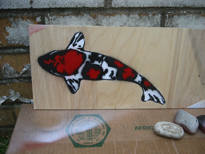 Koi stencil