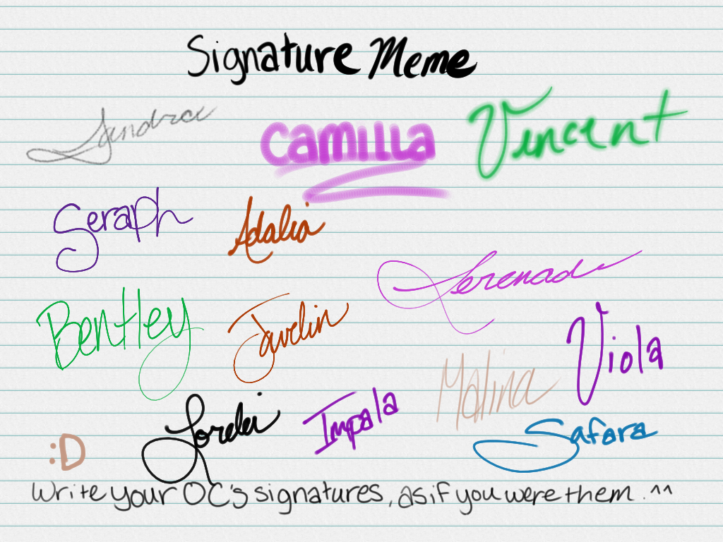 Magic Signature Meme My Signature Meme-Example by SandraThePorcupine on DeviantArt