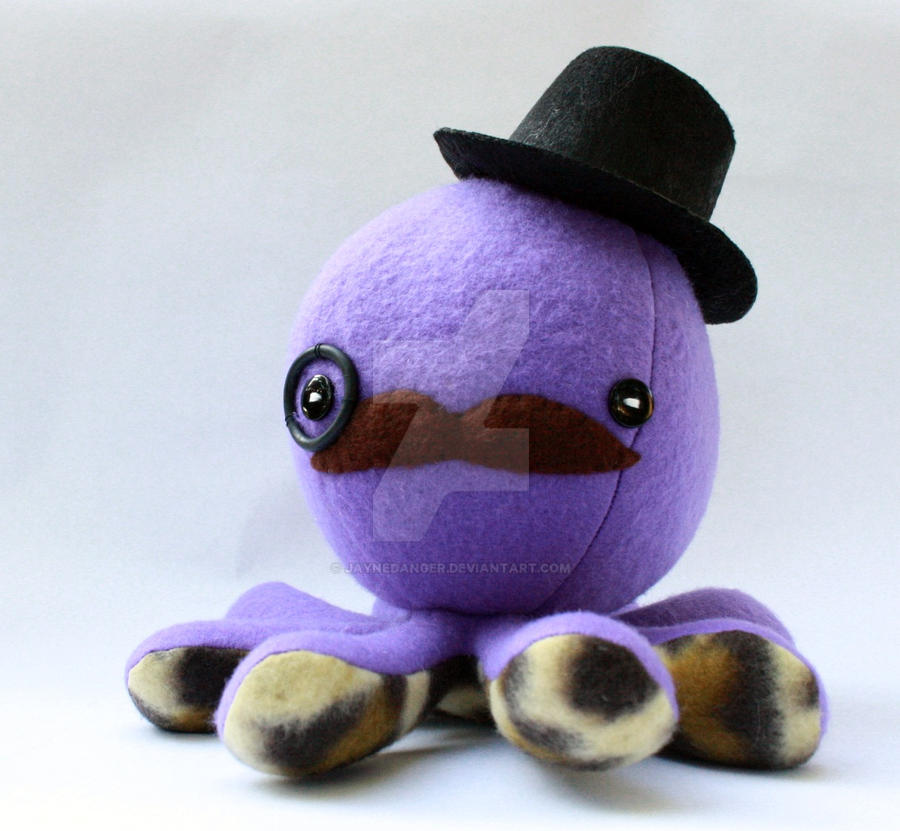 Purple gentleman octoplushie